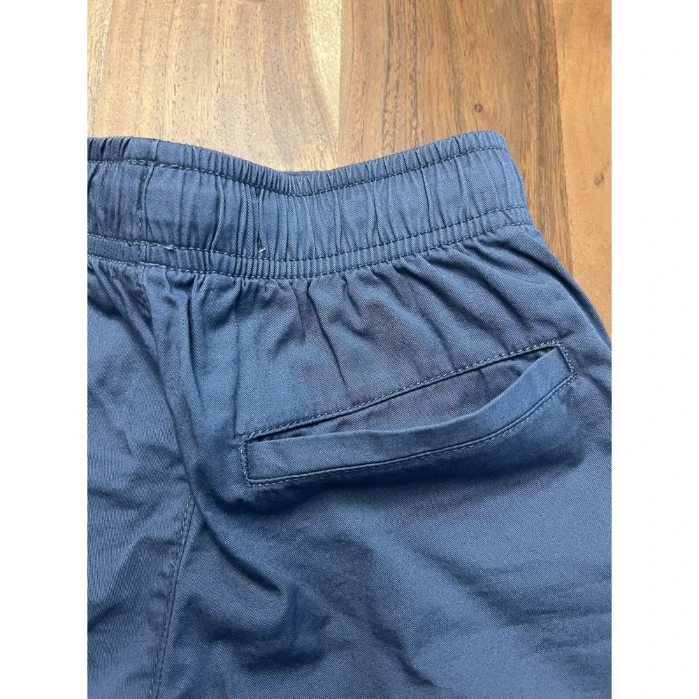 Old Navy Boys Blue Relaxed Dock Shorts Elastic Waist Cotton Size L 10-12 NWT